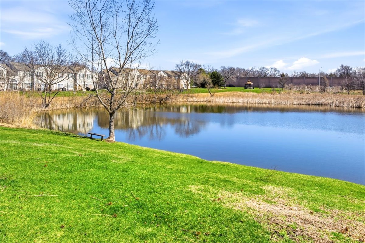 2542 Oak Tree Lane Plainfield, IL 60586 - Photo 19 of 20 a view of a lake with houses in the back