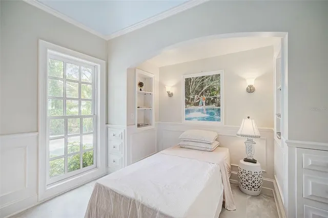 a view of a porch with a yard