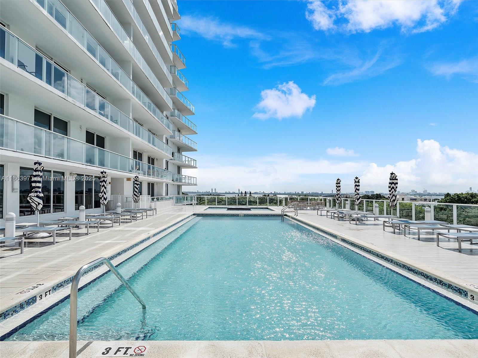 4250 Biscayne Boulevard, Unit 1416 Miami, FL 33137 - Photo 42 of 55 a view of a swimming pool with a patio