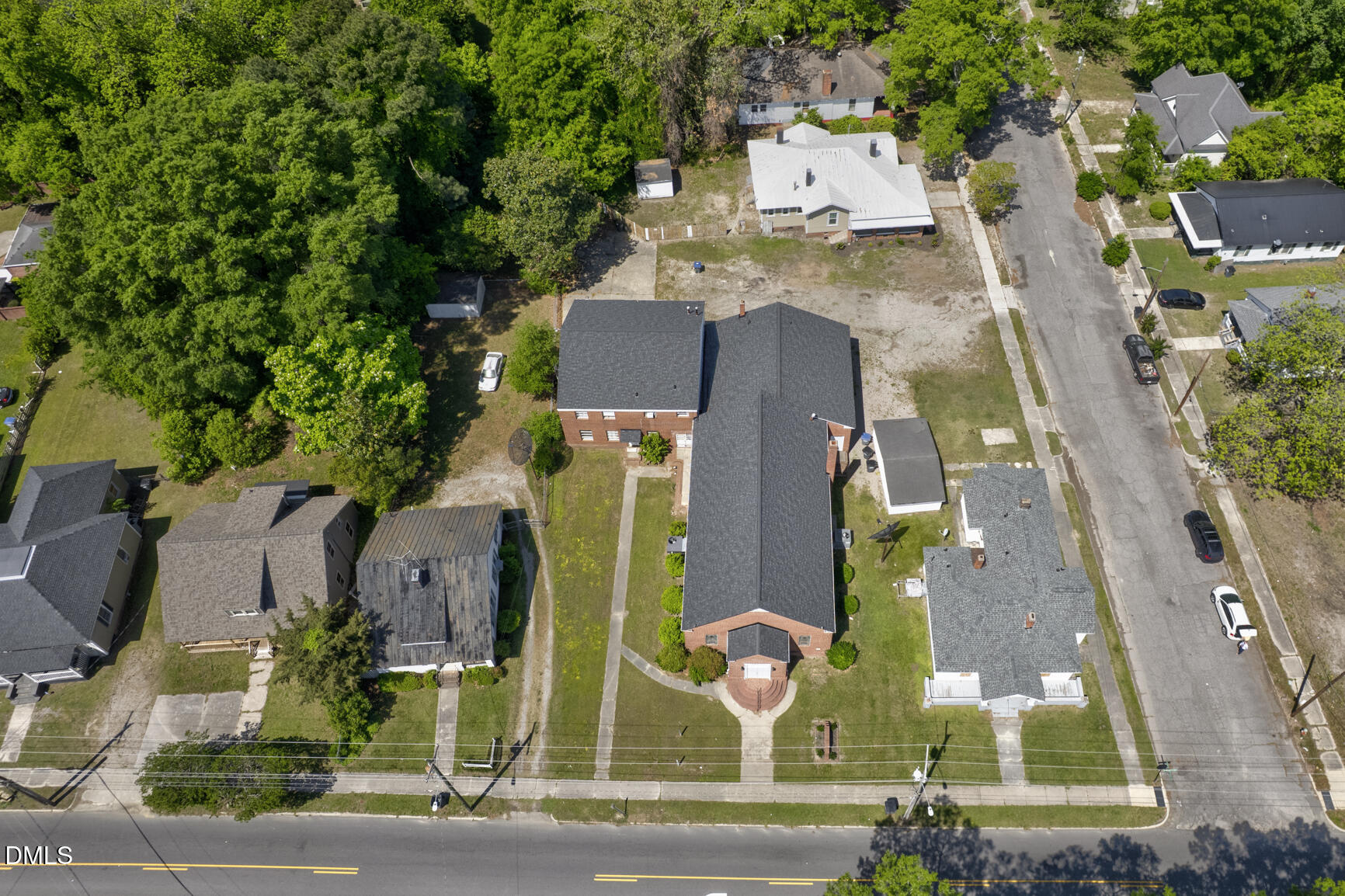 408 Cokey Road Rocky Mount, NC 27801 - Photo 2 of 46 an aerial view of residential house with outdoor space and parking