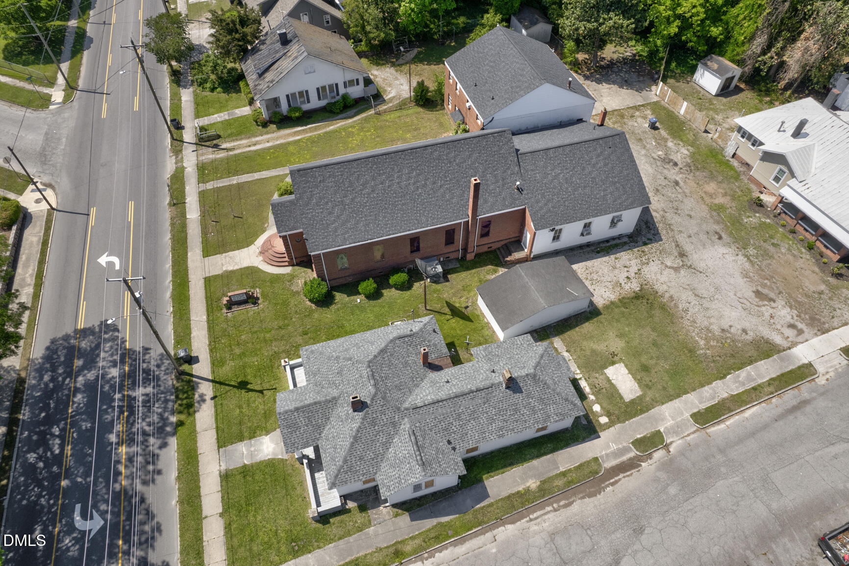 408 Cokey Road Rocky Mount, NC 27801 - Photo 3 of 46 an aerial view of houses with yard