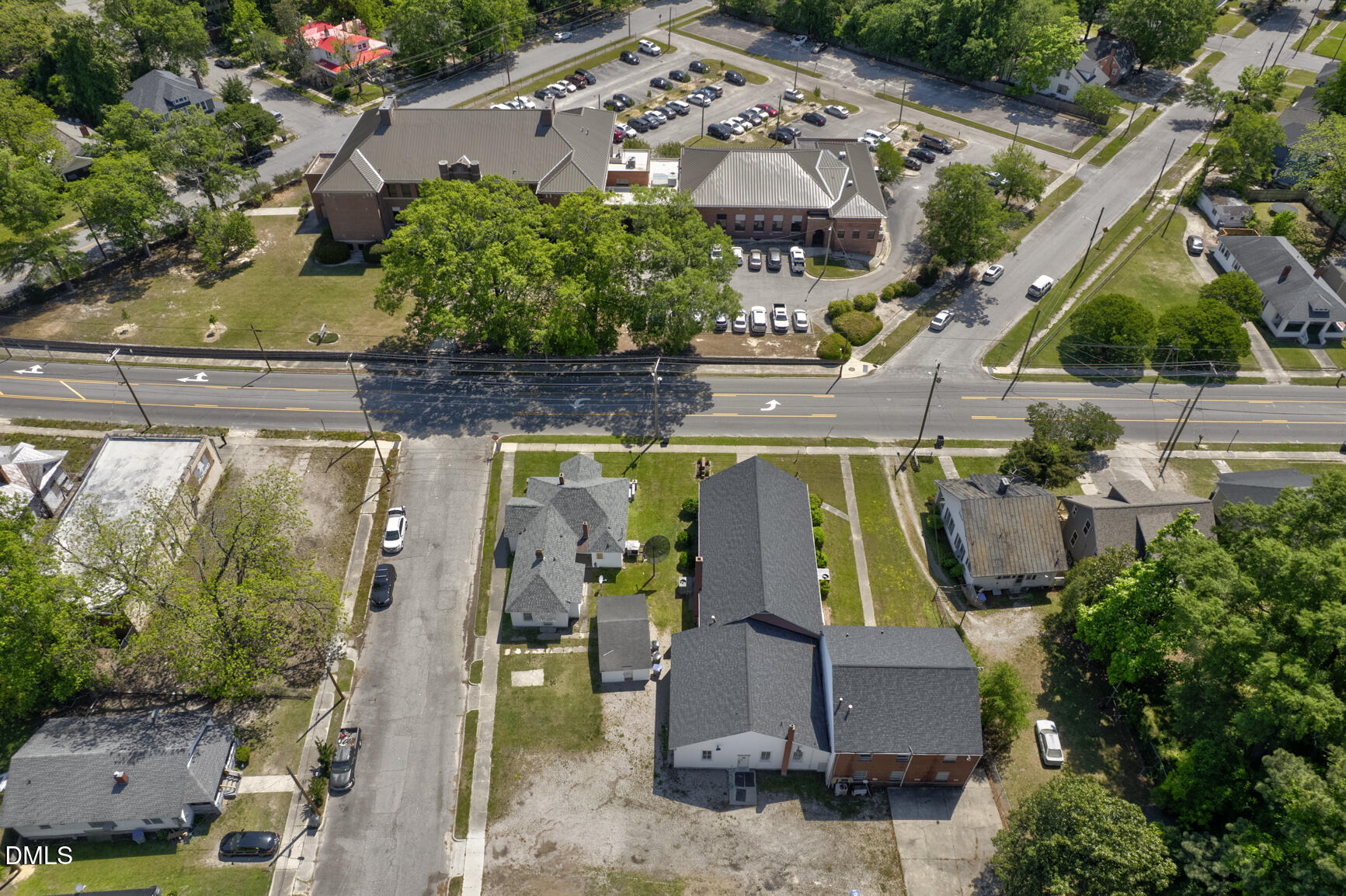 408 Cokey Road Rocky Mount, NC 27801 - Photo 45 of 46 an aerial view of houses with yard