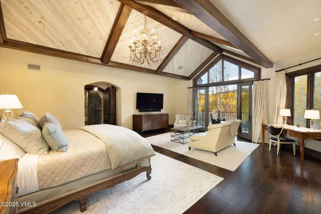 a view of a balcony with chair