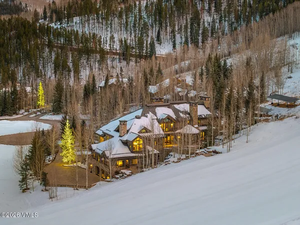 a view of city and mountain
