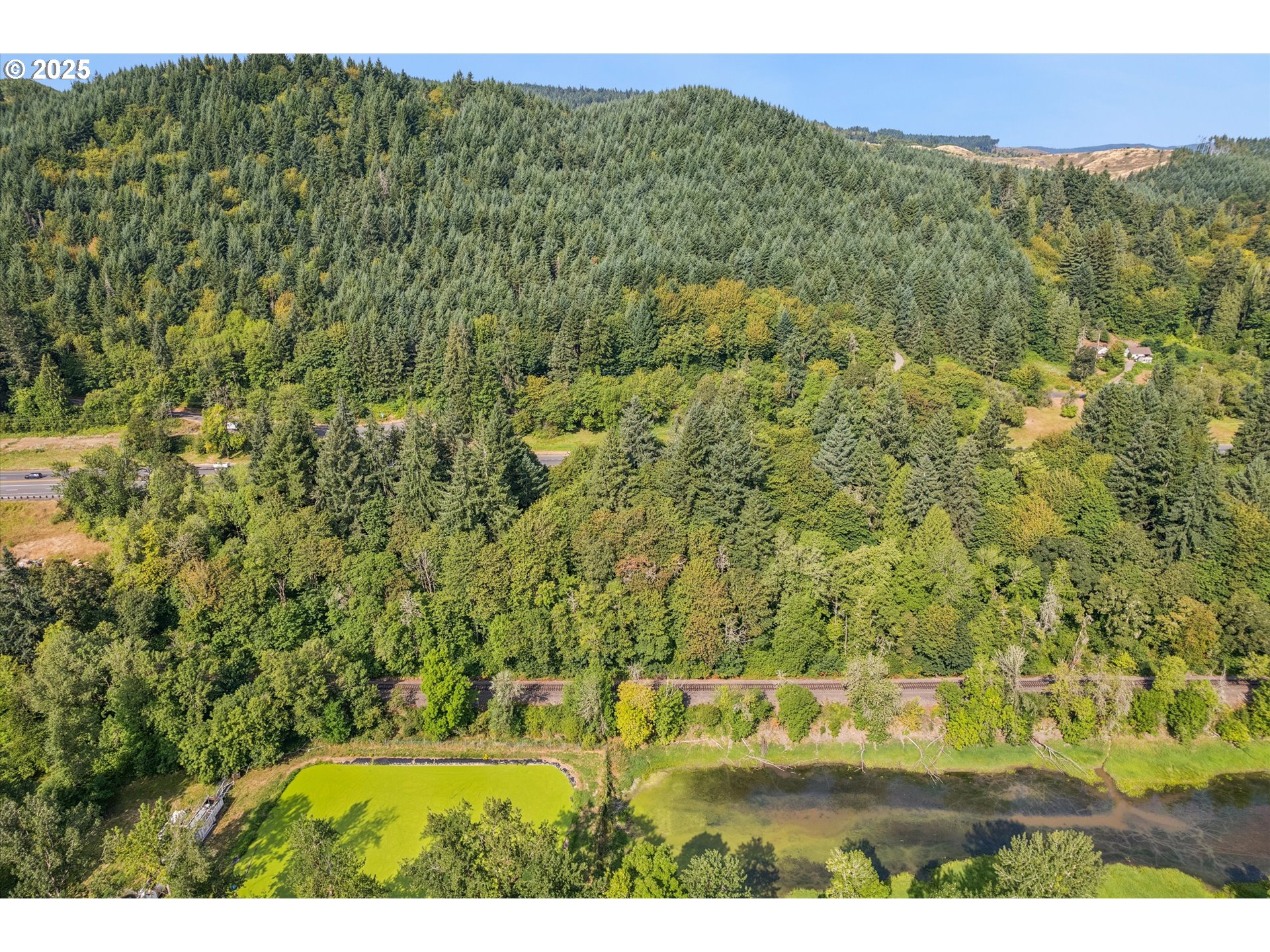 25900 Northwest St Helens Road Scappoose, OR 97056 - Photo 17 of 29 a view of a yard with an trees