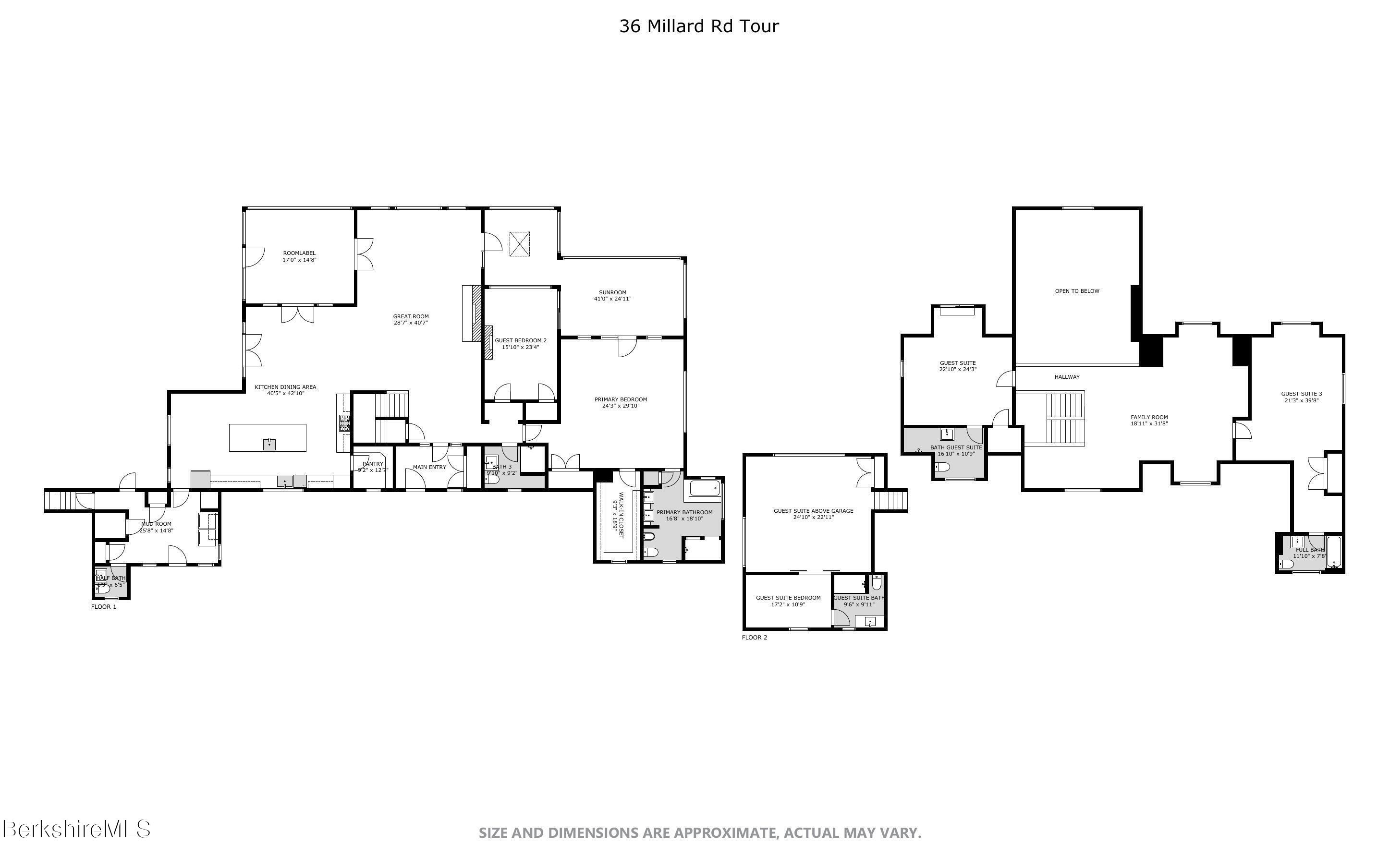 36 Millard Road Egremont, MA 01230 - Photo 82 of 82 Floor Plan 36 Millard Rd