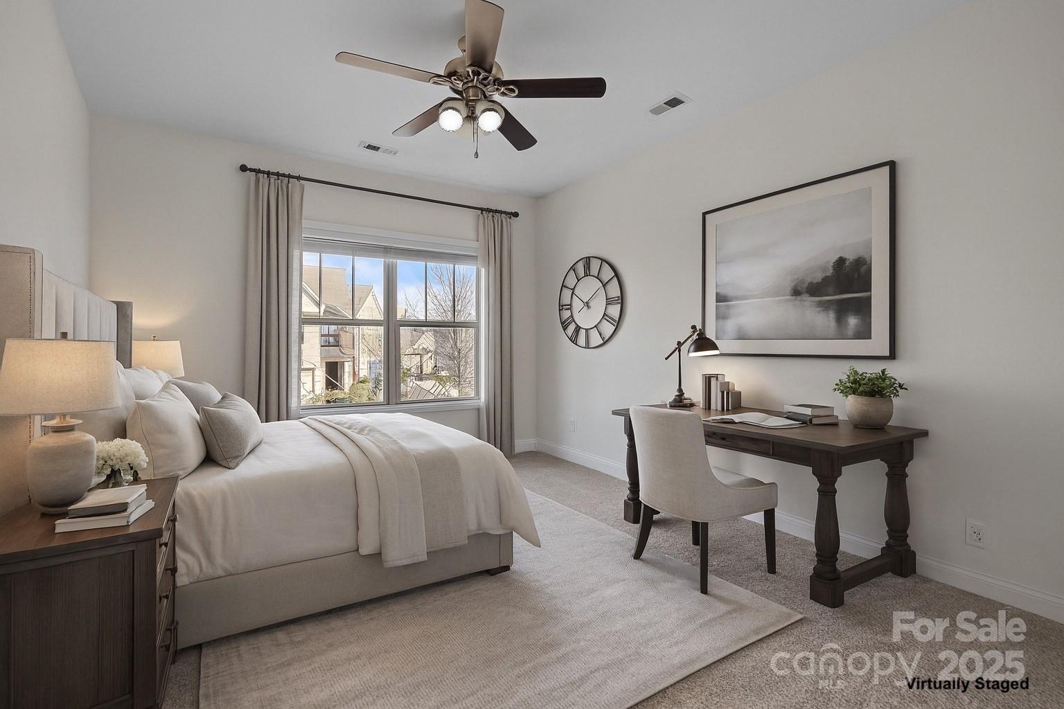 7020 Sedgewick Road Indian Trail, NC 28079 - Photo 25 of 42 a bedroom with a bed and a table in it