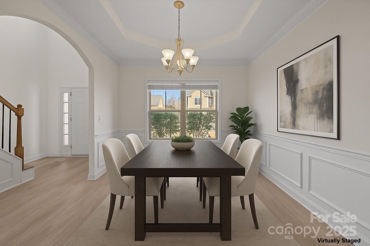7020 Sedgewick Road Indian Trail, NC 28079 - Photo 4 of 42 a view of a dining room with furniture window and wooden floor