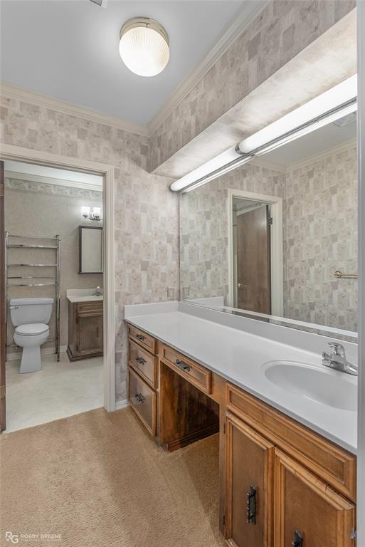 3073 Risinger Drive Shreveport, LA 71119 - Photo 20 of 39 a spacious bathroom with a sink and a mirror