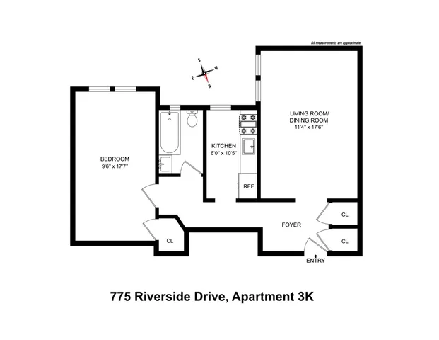 $2,775 | 775 Riverside Drive, Unit 3K | Washington Heights