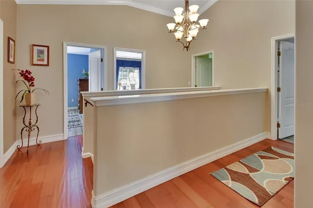 a view of a fountain in front of a house