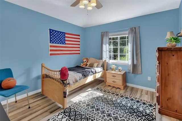 a car is parked in a garage