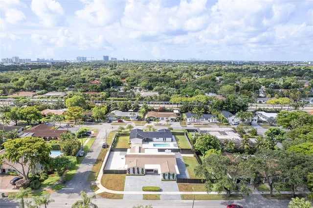 an aerial view of a city