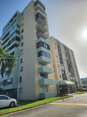 a front view of a building