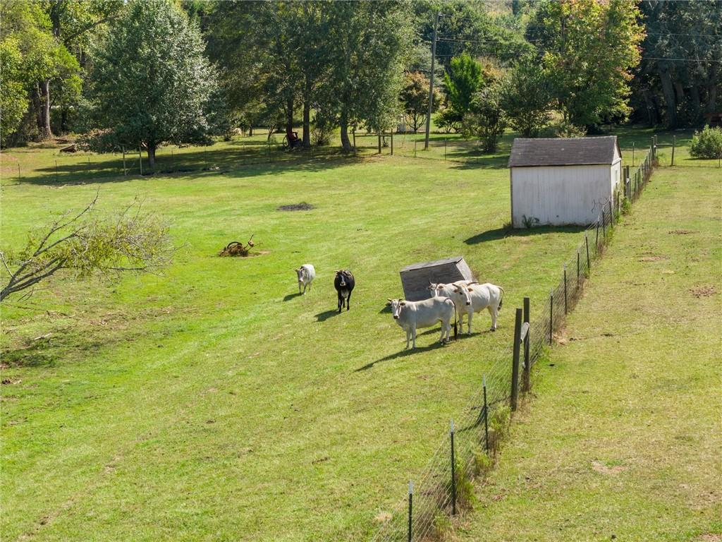 241 Bill Watkins Road Hoschton, GA 30548 - Photo 11 of 22 a view of a lake with a table and chairs