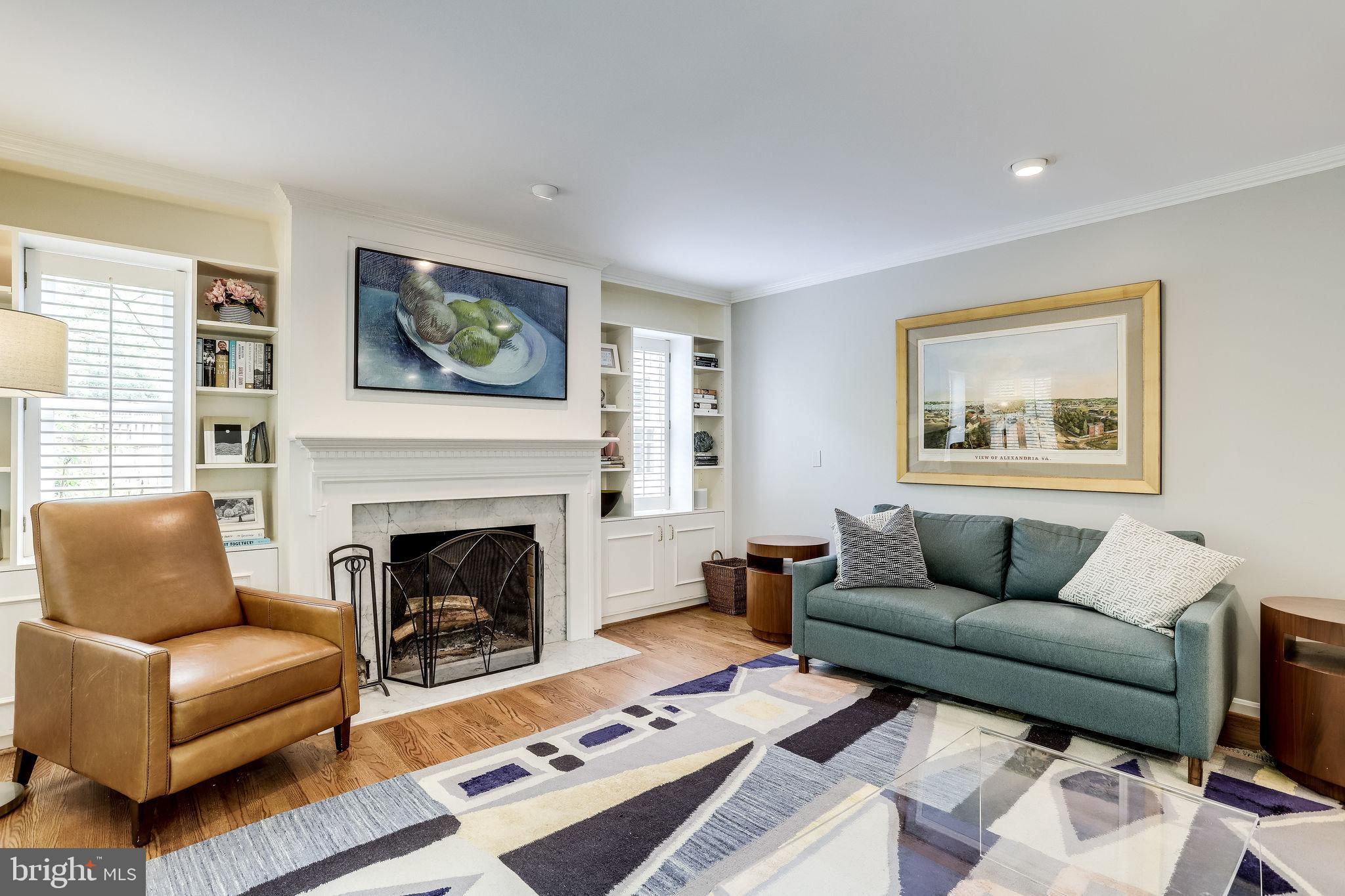 7732 Southdown Road Alexandria, VA 22308 - Photo 22 of 68 Family room fireplace