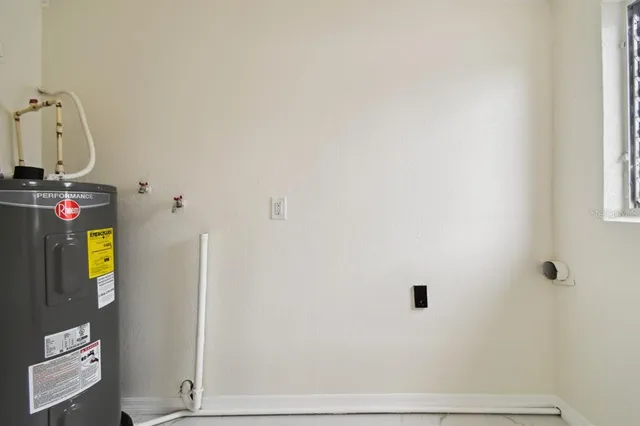 a close view of utility room