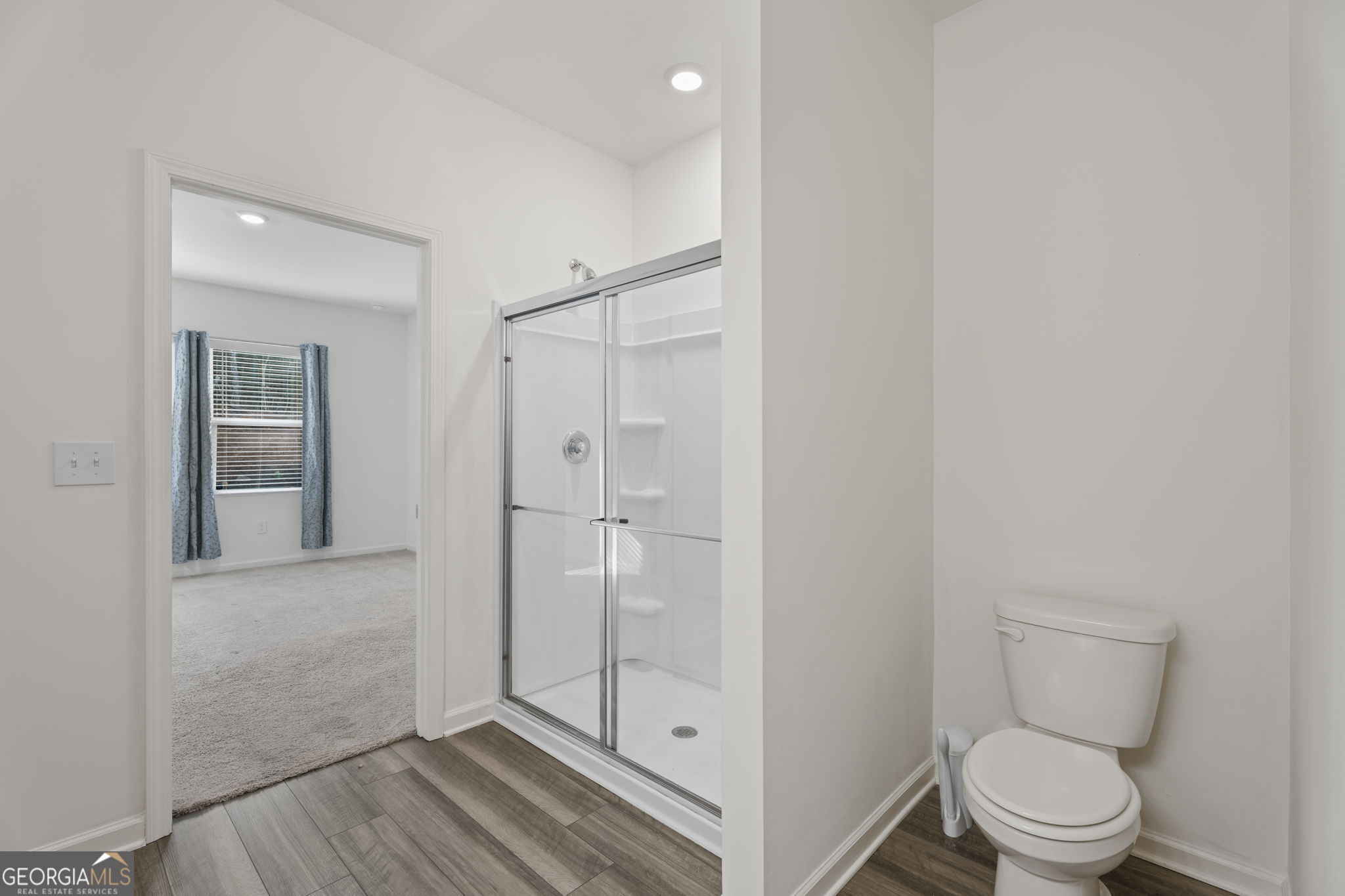 119 Bantry Way Locust Grove, GA 30248 - Photo 18 of 34 a bathroom with a shower a toilet and sink