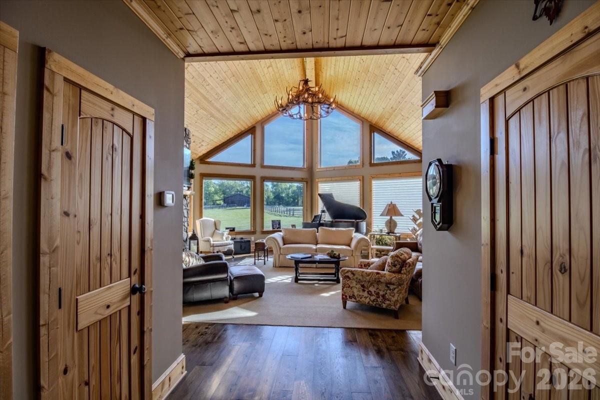 1083 Union Community Road Thurmond, NC 28683 - Photo 8 of 47 a living room with furniture and a large window