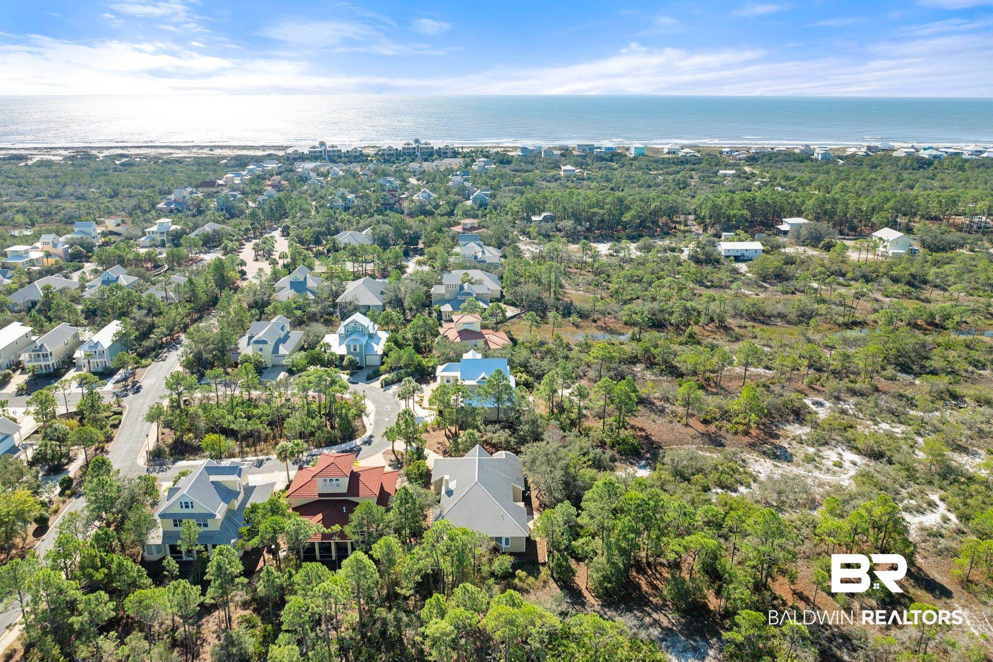 9259 Genipa Way Gulf Shores, AL 36542 - Photo 71 of 72 Aerial view with a water view