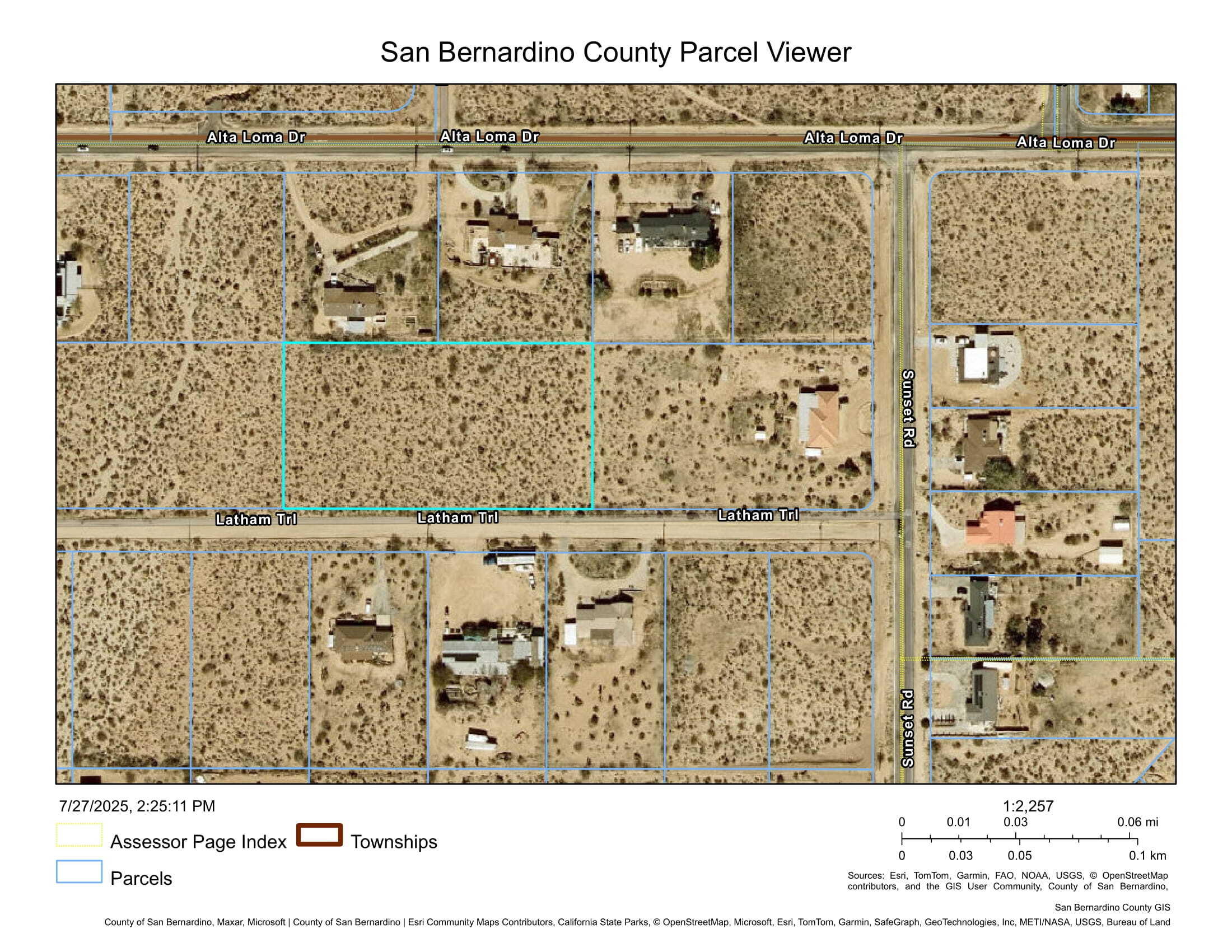 0 Latham Trail Joshua Tree, CA 92252 - Photo 4 of 5 Parcel Map-1