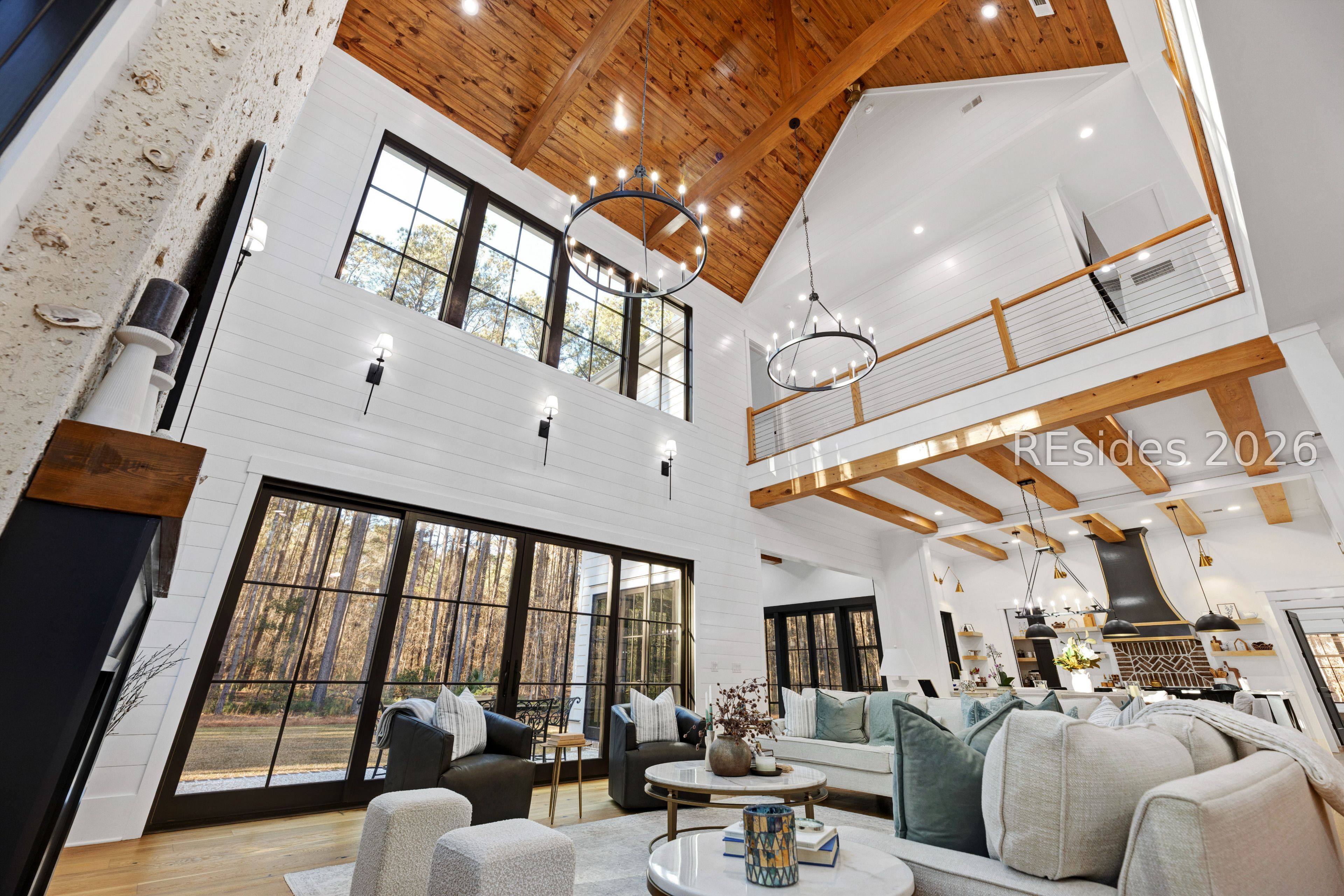 31 Foxchase Lane Bluffton, SC 29910 - Photo 28 of 80 View to balcony with beams