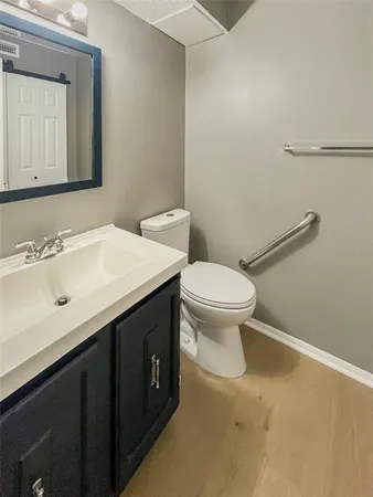 a bathroom with a sink and a toilet