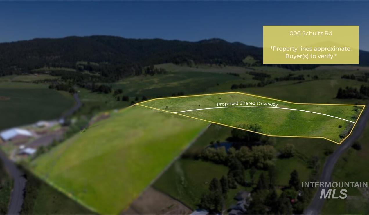 0 Schultz Road Moscow, ID 83843 - Photo 1 of 1 View of rural area with a mountainous background and property boundaries highlighted