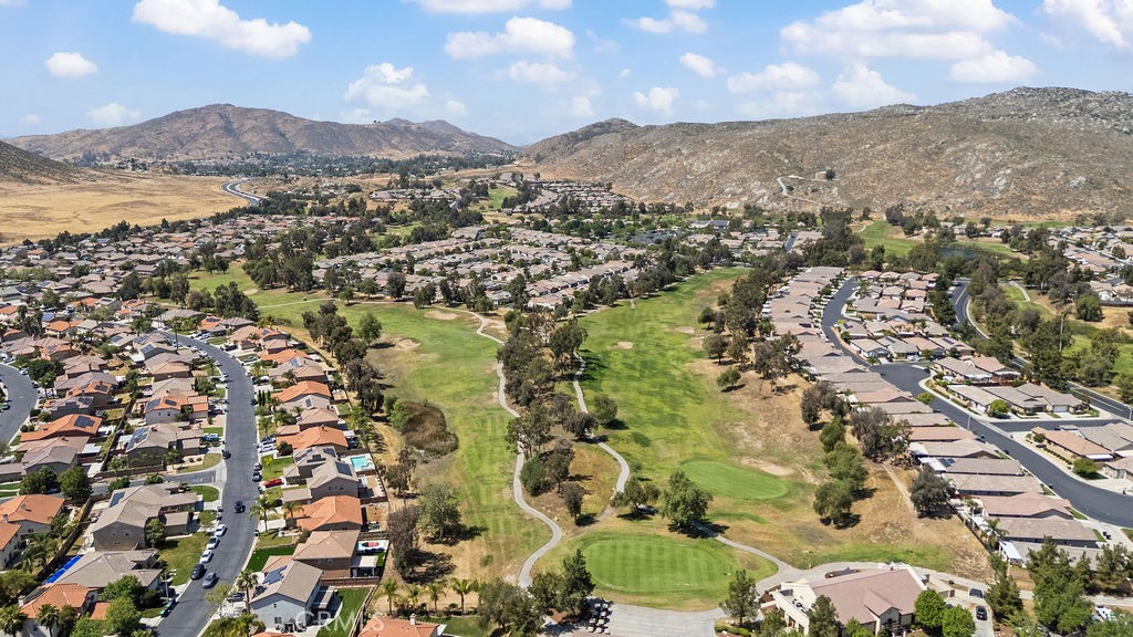 7606 Isla Street Hemet, CA 92545 - Photo 40 of 41 an aerial view of residential houses with outdoor space