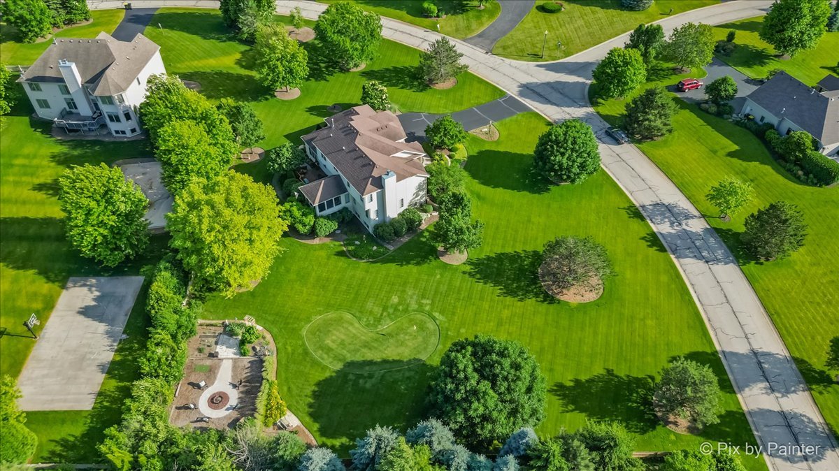 3720 Cypress Drive Spring Grove, IL 60071 - Photo 53 of 55 an aerial view of residential houses with outdoor space