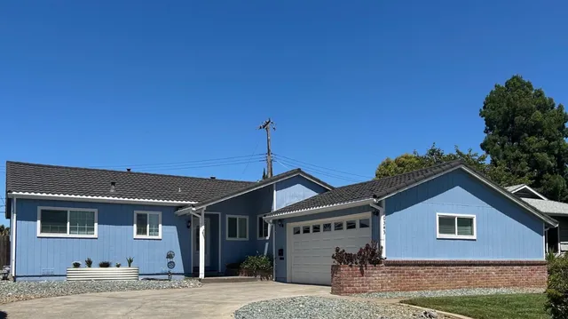 a view of a house with a patio