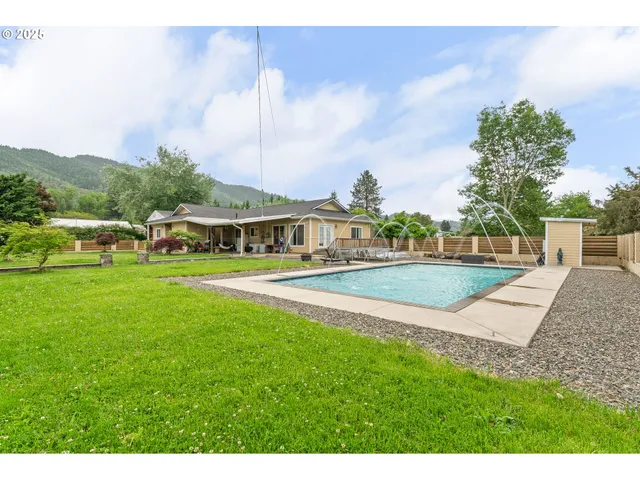 a view of outdoor space and deck