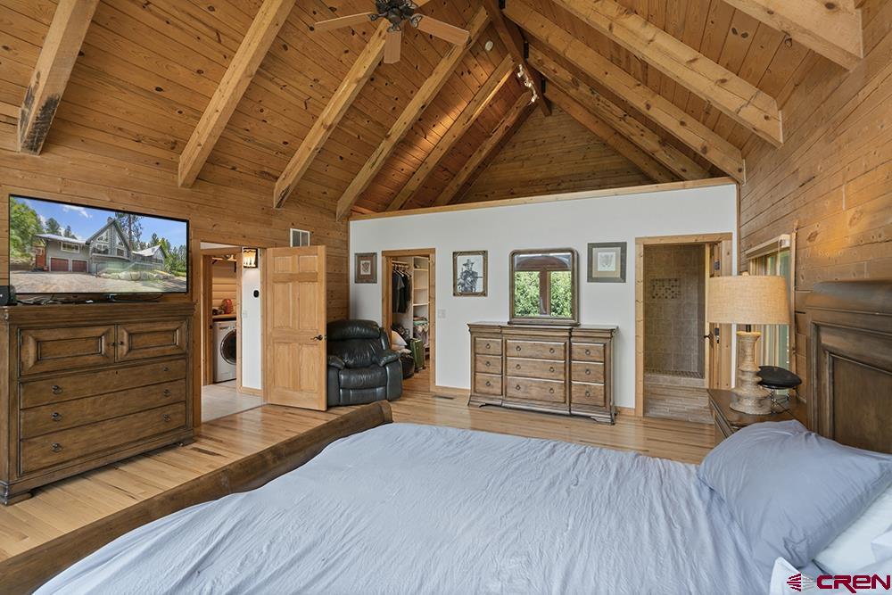 154 N Road Durango, CO 81303 - Photo 13 of 35 a view of a livingroom with wooden floor and furniture
