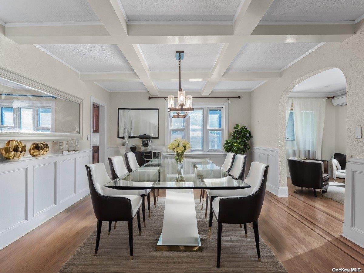 33-71 161st Street Queens, NY 11358 - Photo 6 of 35 a view of a dining room with furniture window and wooden floor