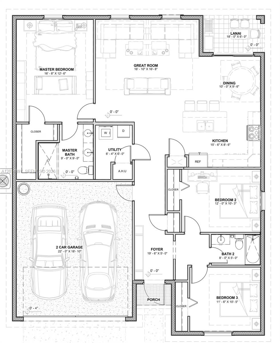 5020 Myrtlewood Road LaBelle, FL 33935 - Photo 54 of 54 Emelia floor Plan