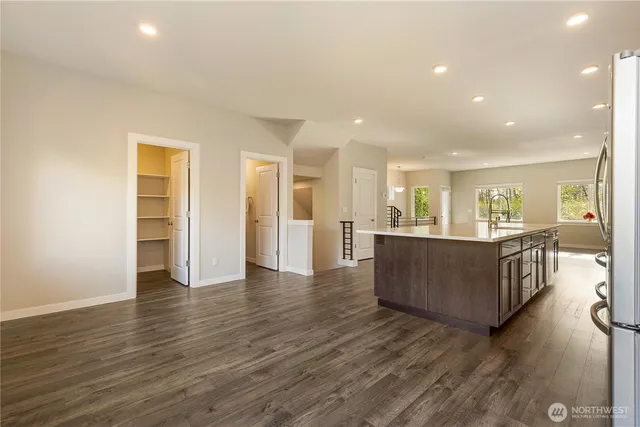 a view of balcony with furniture