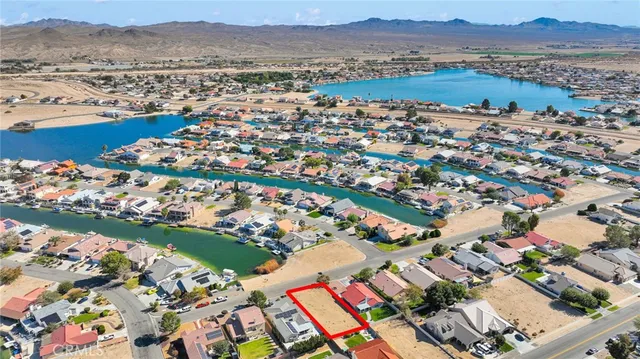 an aerial view of residential building with outdoor space