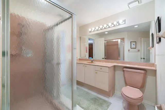 a view of a lake with a mountain in the background