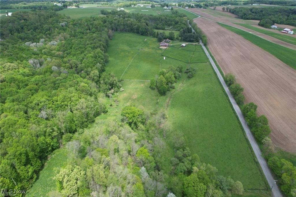 10097 March Road Northeast East Rochester, OH 44625 - Photo 31 of 34 Aerial view of property and surrounding area featuring rural landscape