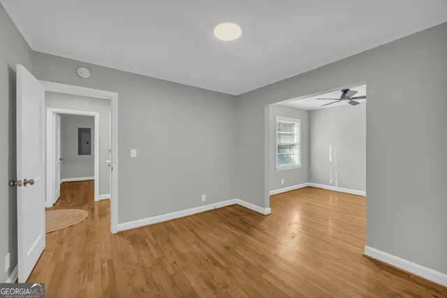 wooden floor in an empty room