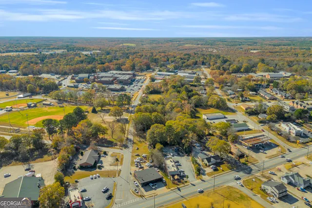 a view of city and ocean
