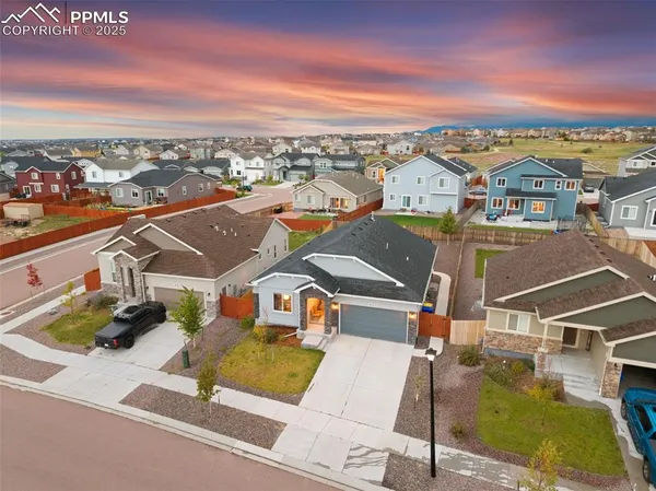 a view of a city with a building in the background