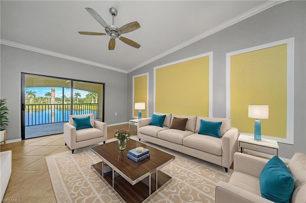 9509 Avellino Way, Unit 1821 Naples, FL 34113 - Photo 14 of 50 Virtually Staged Living Room