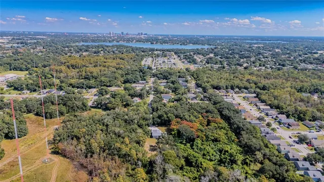 an aerial view of a city