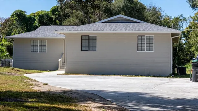 a front view of a house