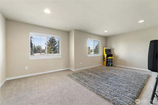 a view of a livingroom with a staircase
