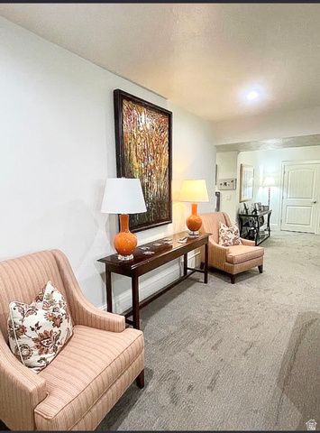 838 East Mountain Road North Ogden, UT 84414 - Photo 27 of 37 Recessed lighting illuminates a space featuring light-toned walls and patterned carpeting