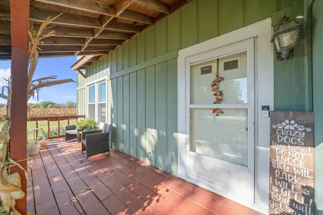 a view of outdoor space with seating area