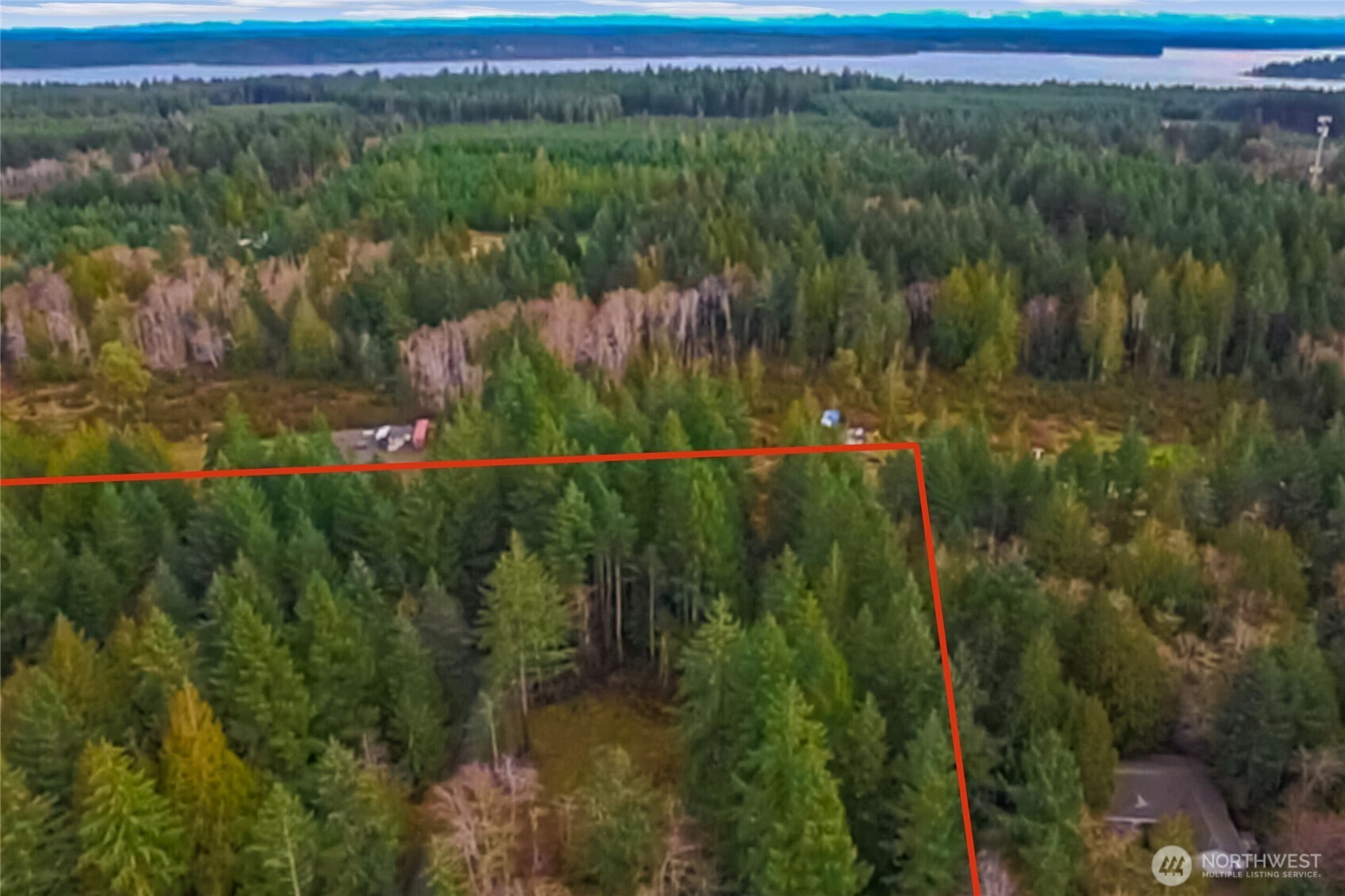 1 East Jared Road Shelton, WA 98584 - Photo 13 of 14 a view of a lake with a mountain in the background