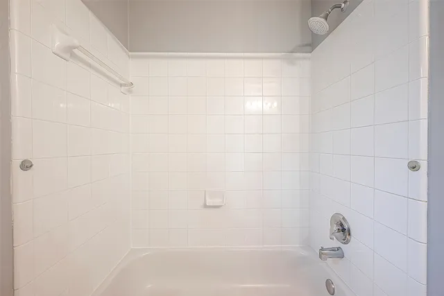 a close up of a bathtub